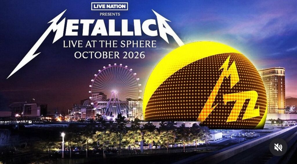 metallica sphere 2026