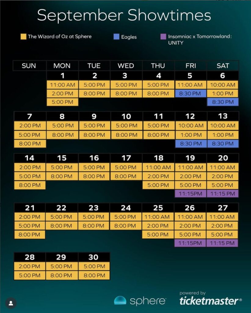 wizard of oz sphere dates