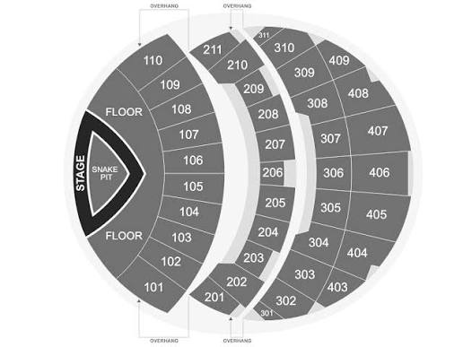 metallica sphere seating chart